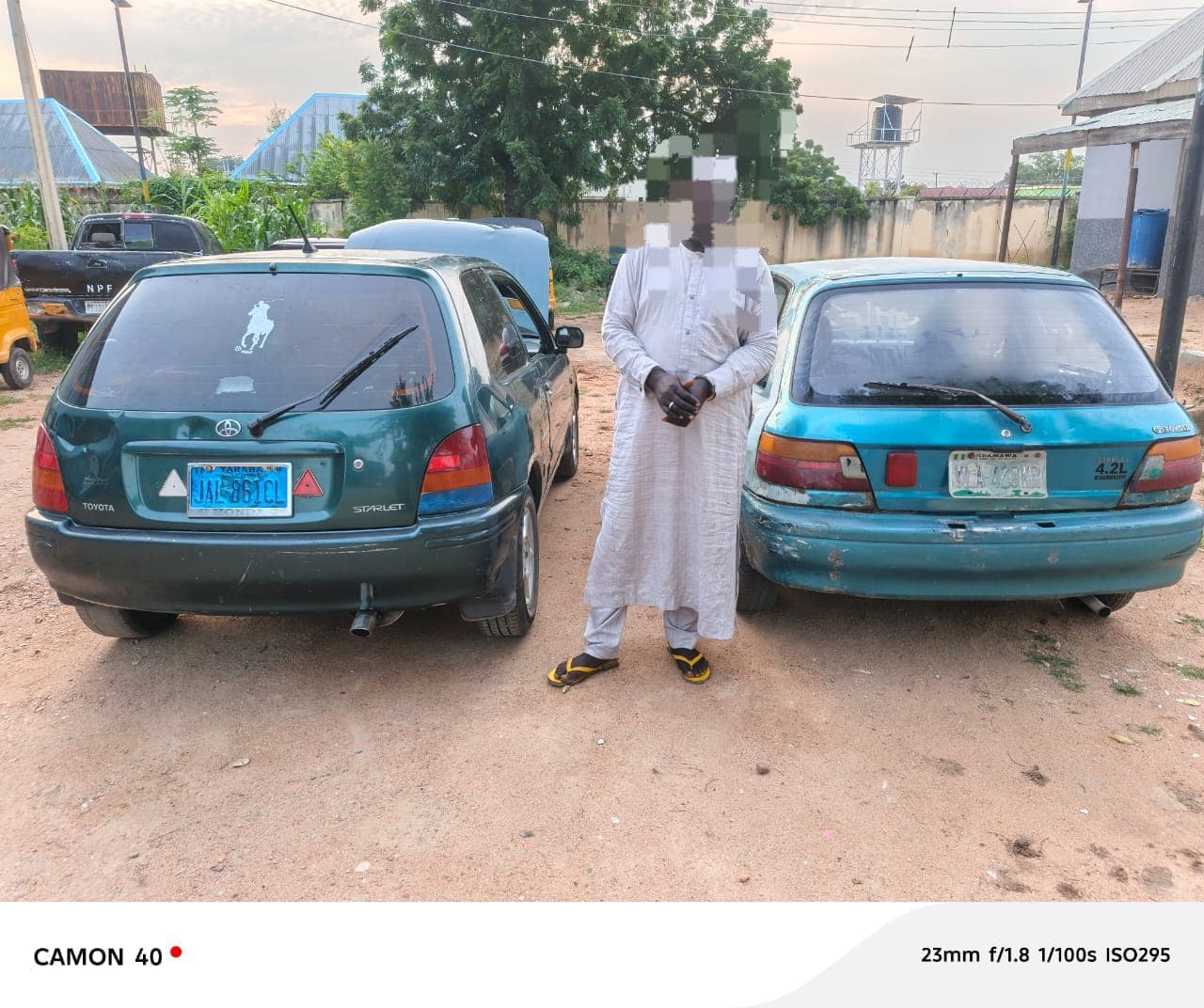 ADAMAWA POLICE RECOVER’S TWO STOLEN VEHICLE ,ARRESTED SUSPECT‎