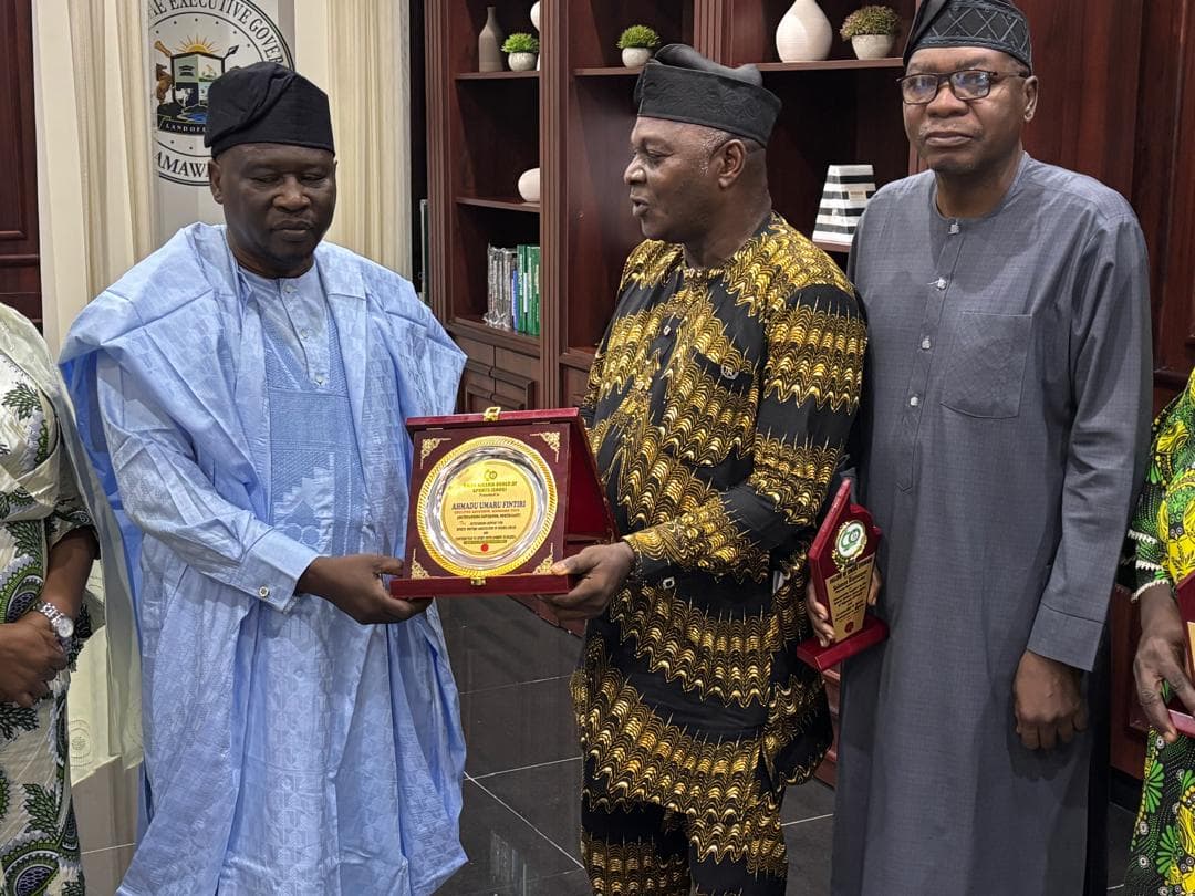 Governor Fintiri Honoured with Outstanding Sports Development Award